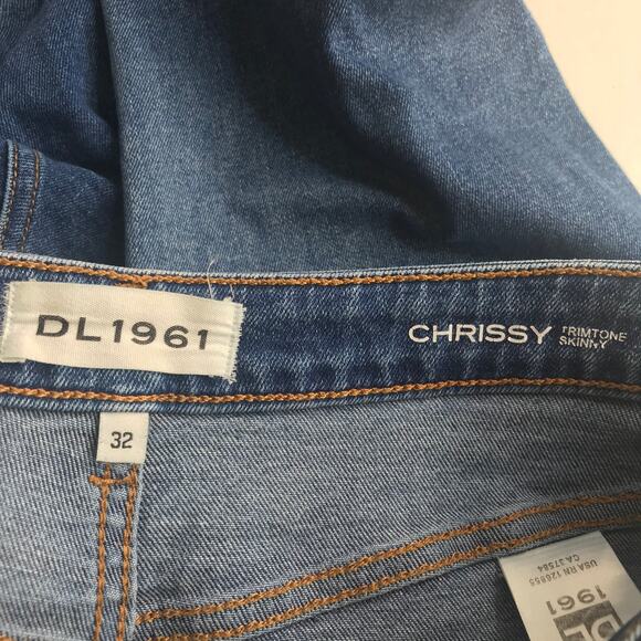 DL1961 Chrissy Trimtone Skinny Crop Womens 32 Medium Blue Professionally Altered - Picture 6 of 12